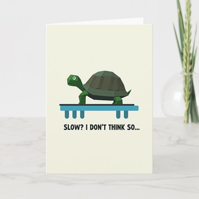 Speedy Turtle Fathers Day Card (Front)