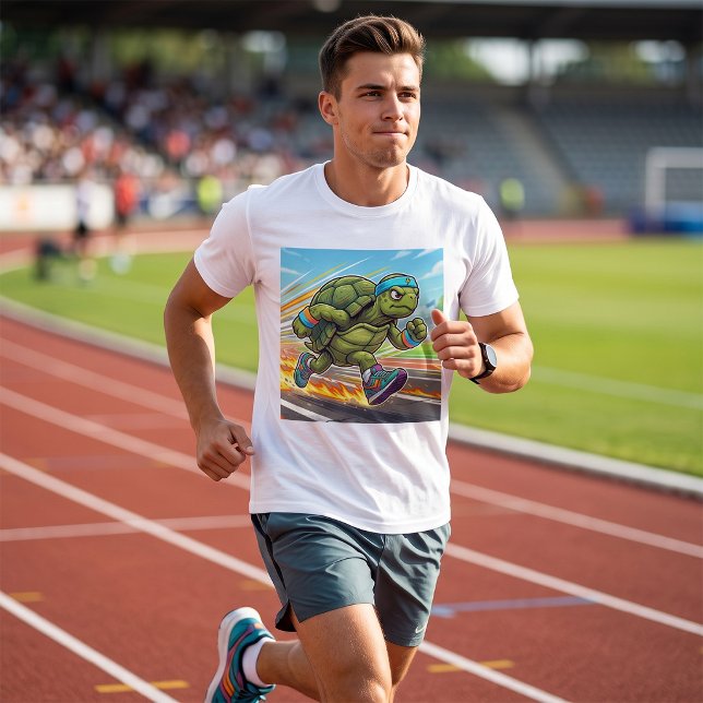 Speedy Turtle Sprinter Athletic Runner T-Shirt (Creator Uploaded)