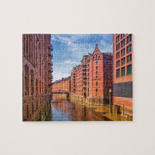 Speicherstadt Warehouses Hamburg Germany Jigsaw Puzzle