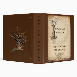 Spell Book Magick Spells 3 Ring Binder
