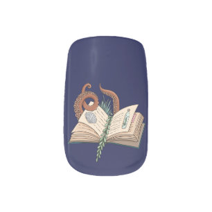 Spell Book & Tentacles Minx Nail Art