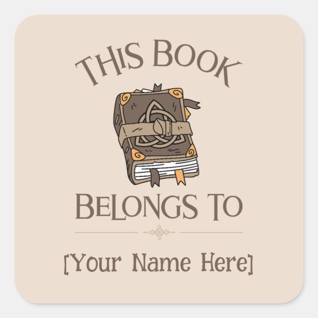 Spell Book This belongs to Bookplates (Front)
