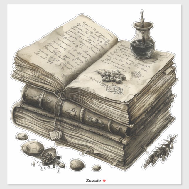 SPELL BOOKS STICKER (Sheet)