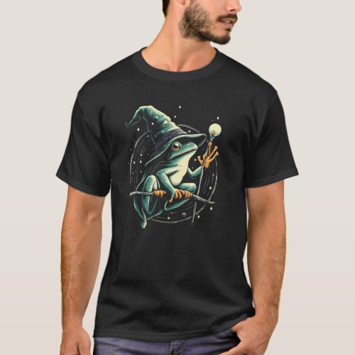 Spell_Casting Frog Wizard T_Shirt