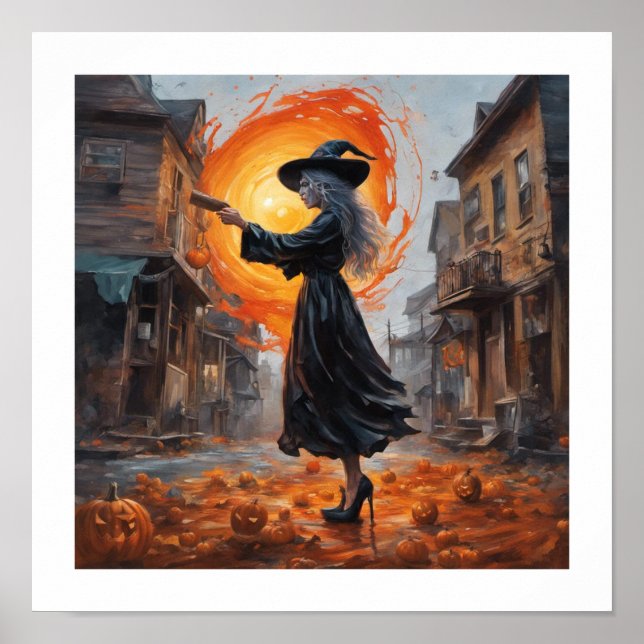 Spell Casting Witch Poster (Front)