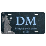 Spell Casting Wizard Dungeon Master License Plate at Zazzle