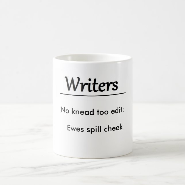 Spell Check Coffee Mug (Center)