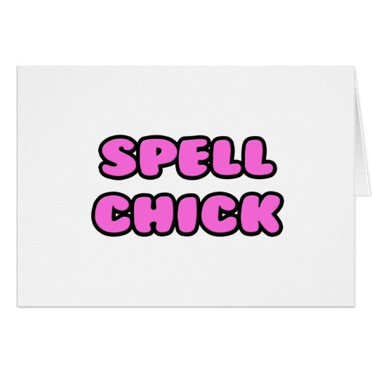 Spell Chick Pink Cards (Front Horizontal)
