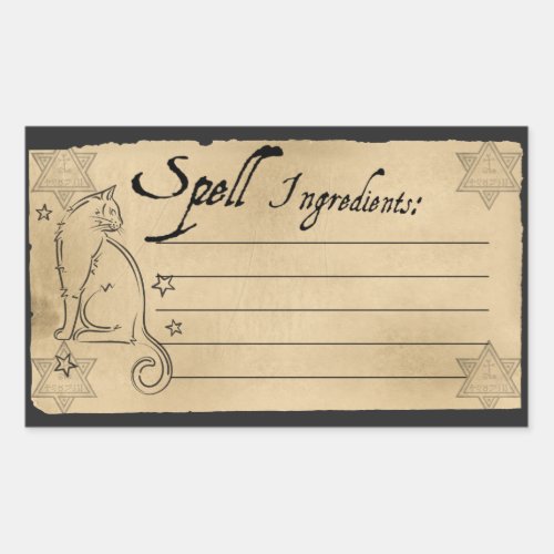 SPELL INGREDIENTS LABEL