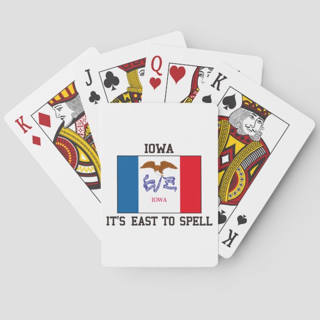 Spell Iowa Poker Cards (Back)