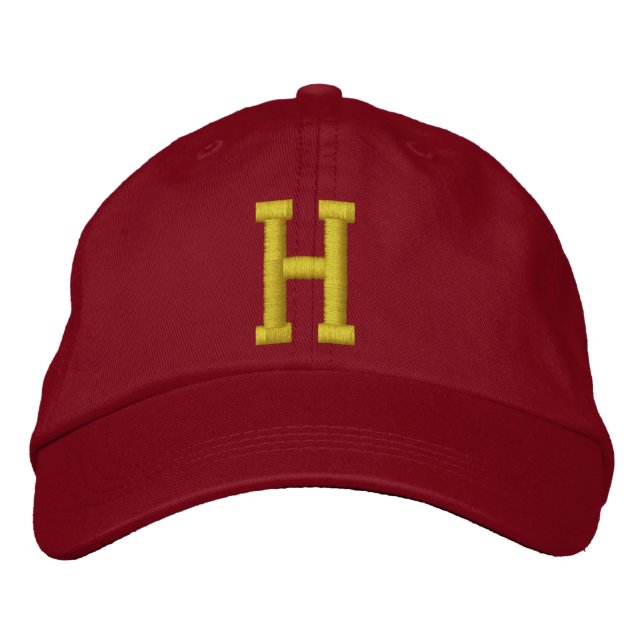 Spell it Out Initial Letter H Ball Cap (Front)
