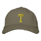 Spell it Out Initial Letter T Ball Cap