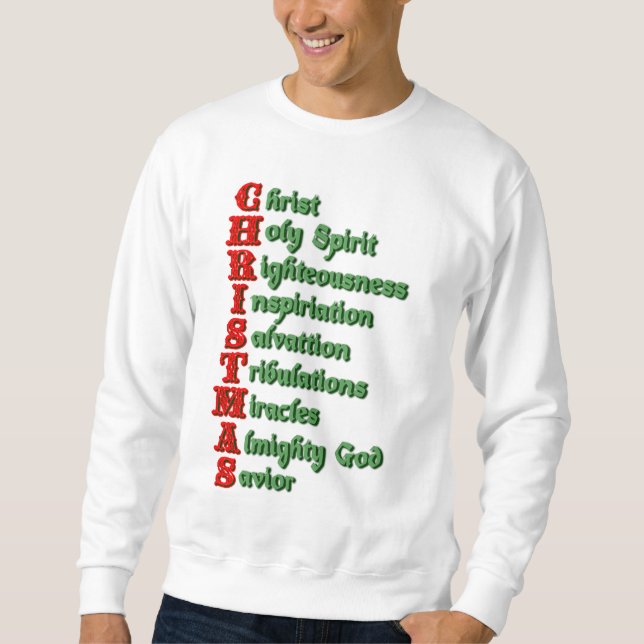 SPELL OUT CHRISTMAS... SWEATSHIRT (Front)