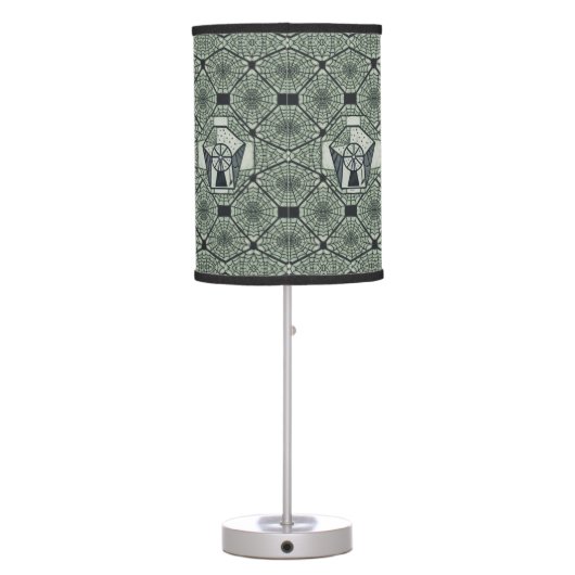 Spell Spinner Spinning Wheel Arcane Art Witch Table Lamp (Back)