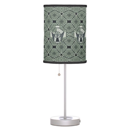 Spell Spinner Spinning Wheel Arcane Art Witch Table Lamp (Right)