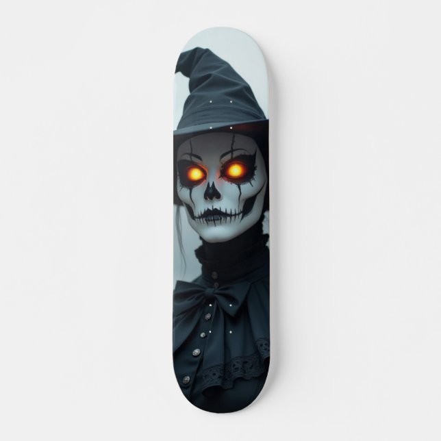 Spellbinding Creepy Masked Skateboard (Front)