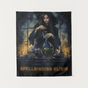 Spellbinding Elixir Witch Tapestry