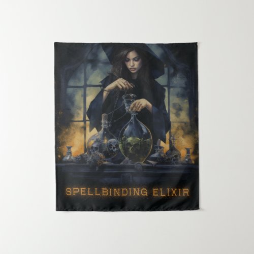 Spellbinding Elixir Witch Tapestry