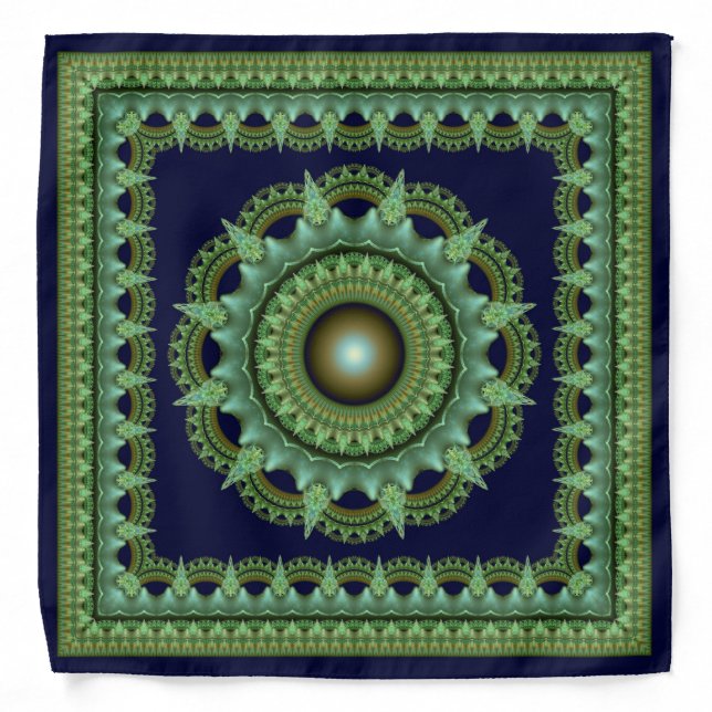 Spellbinding fractal star ornament bandana (Front)