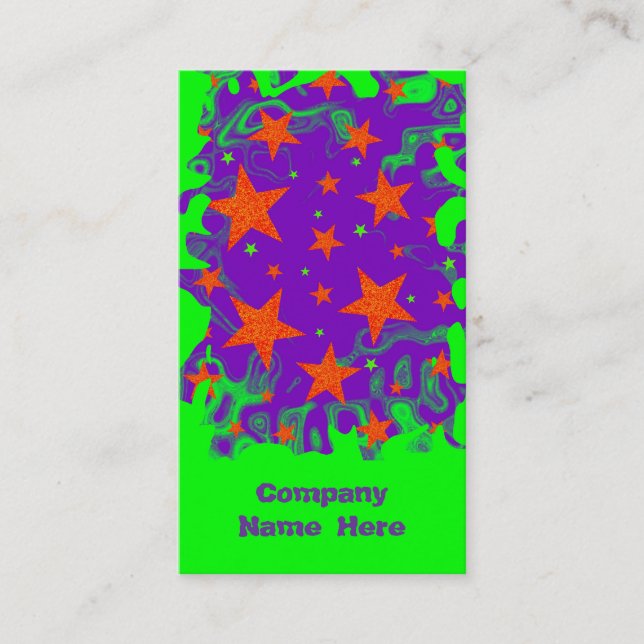 Spellbound business card portrait green (Front)