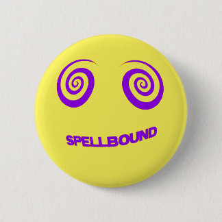 SPELLBOUND-BY-YELLOW PINBACK BUTTON