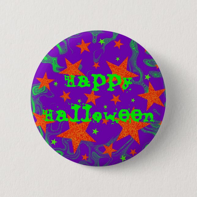 Spellbound 'Happy Halloween' button badge (Front)