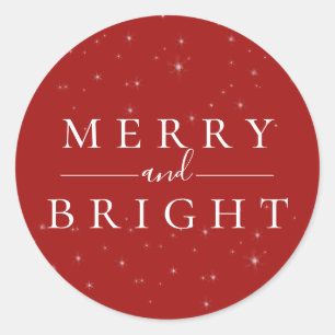 Spellbound Winter Red Holiday Sticker