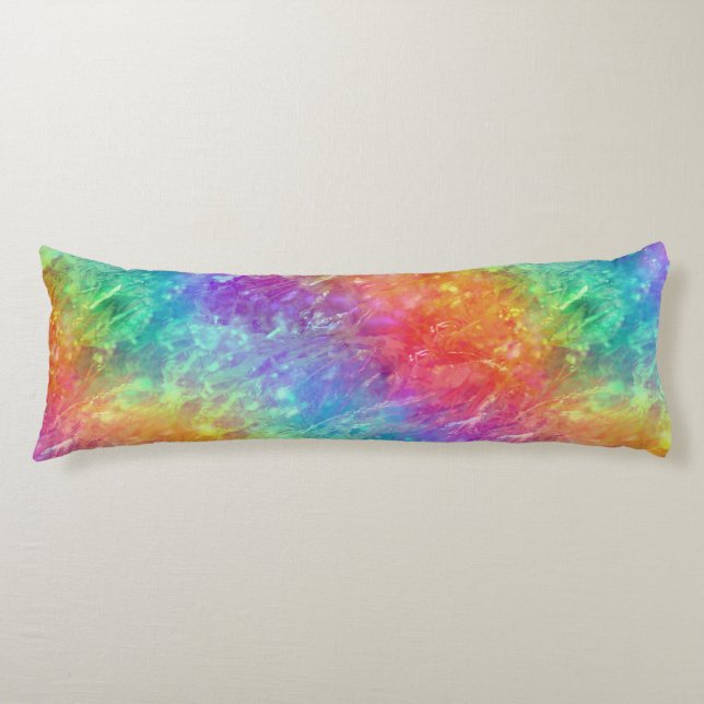 spellcaster - vivid rainbow prism ombre : body pillow (Front)