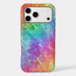 spellcaster - vivid rainbow prism ombre : iPhone 17 pro max case<br><div class="desc">Super bright rainbow gradient across seamless field of crystal texturing.</div>