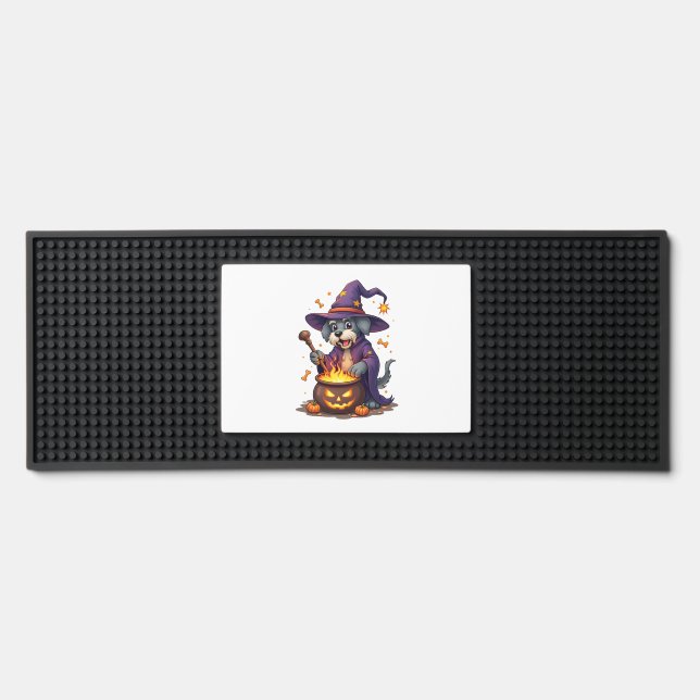 Spellcasting Schnauzer Bar Mat (Front)