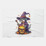 Spellcasting Schnauzer Kitchen Towel