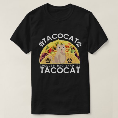 Spelled Bacward Is Tacocat T_Shirt
