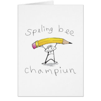 Spelling bee cards
