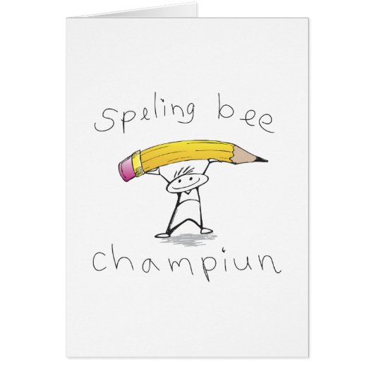 Spelling bee cards (Front)