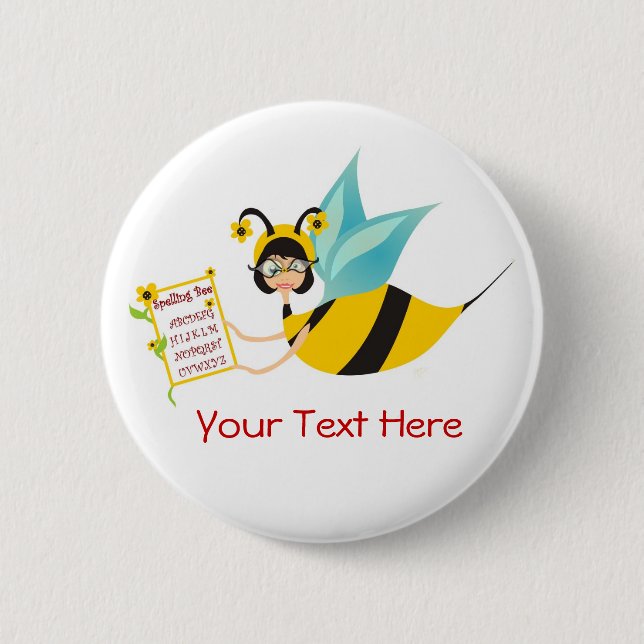 Spelling Bee Champ Button (Front)