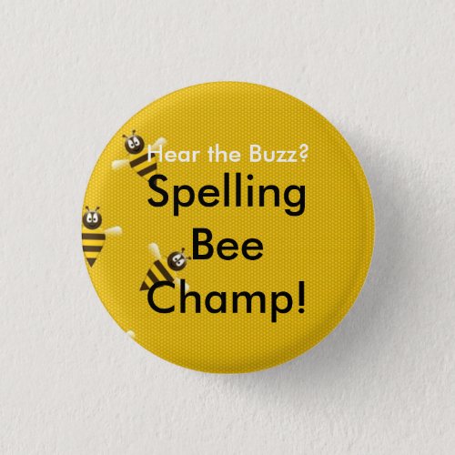 Spelling Bee Champ Button