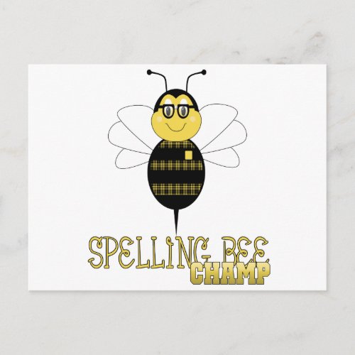 Spelling Bee Champ Postcard