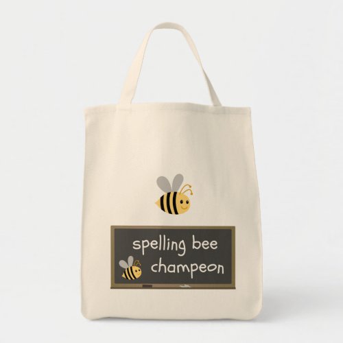 Spelling Bee Champeon Misspelling Humor Tote Bag