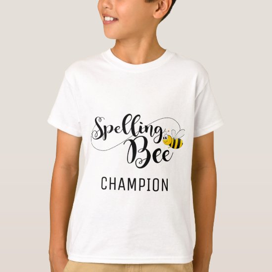 spelling bee Champion bee theme honey T-Shirt