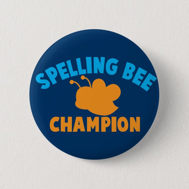 Spelling Bee Champion Button (Front)