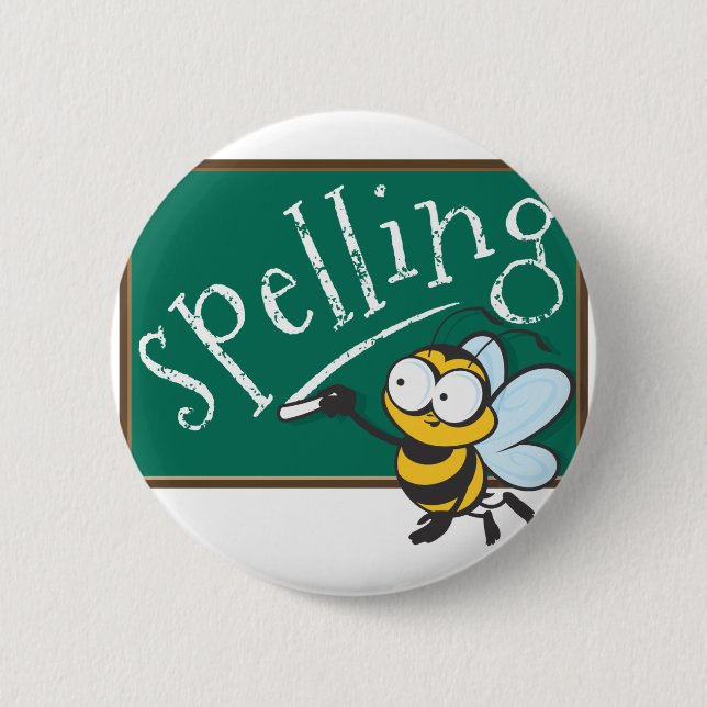 Spelling Bee Champion Button (Front)