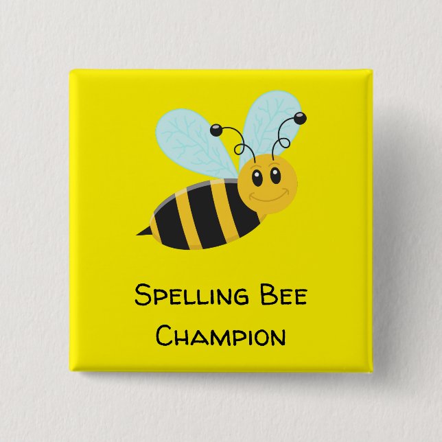Spelling Bee Champion Button (Front)