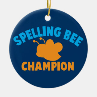 Spelling Bee Champion Ceramic Ornament