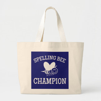 Spelling Bee Champion Large Tote Bag