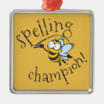 Spelling Bee Champion Metal Ornament