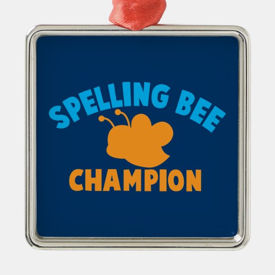 Spelling Bee Champion Metal Ornament