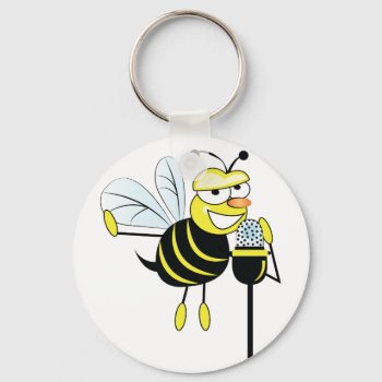 Spelling Bee Keychain by Windmilldesigns at Zazzle
