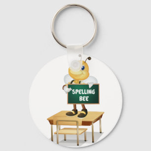 Spelling bee keychain