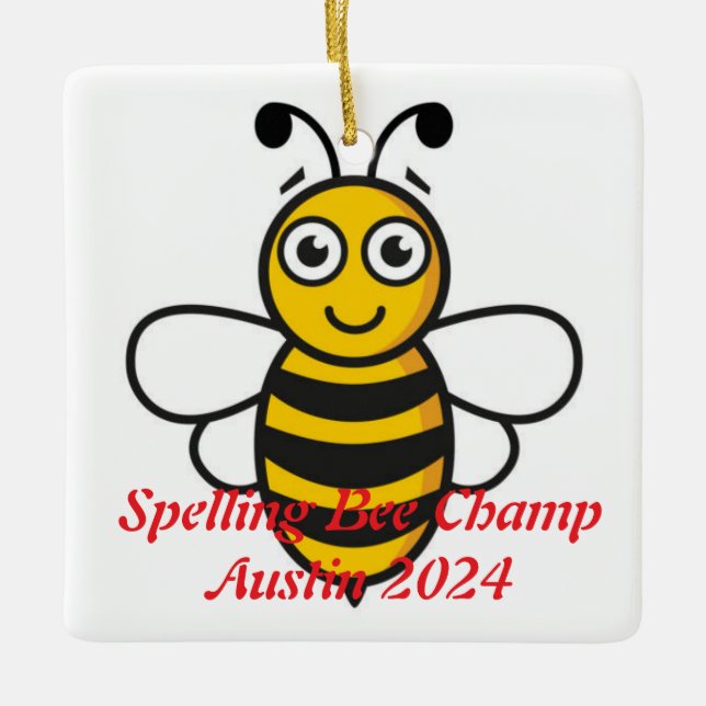 Spelling Bee Ornament  (Front)
