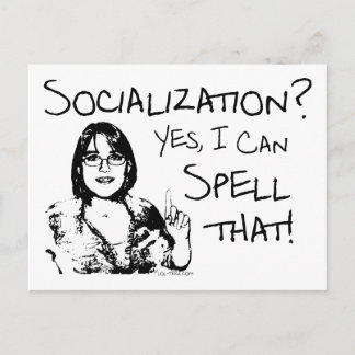 Spelling Socialization Postcard